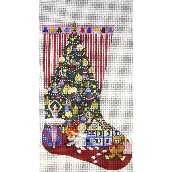 Alice Peterson Home Creations Holiday Edition Needlepoint Stocking