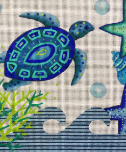 Blue Sea Turtle & Shells