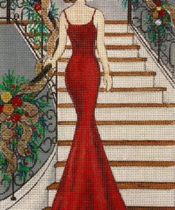 Lady in Christmas Red