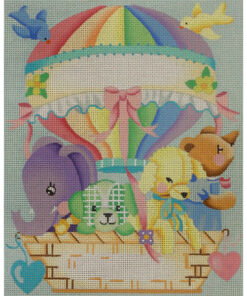 Hot Air Balloon Birth Announcement