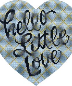 Hello Little Love Heart Blue