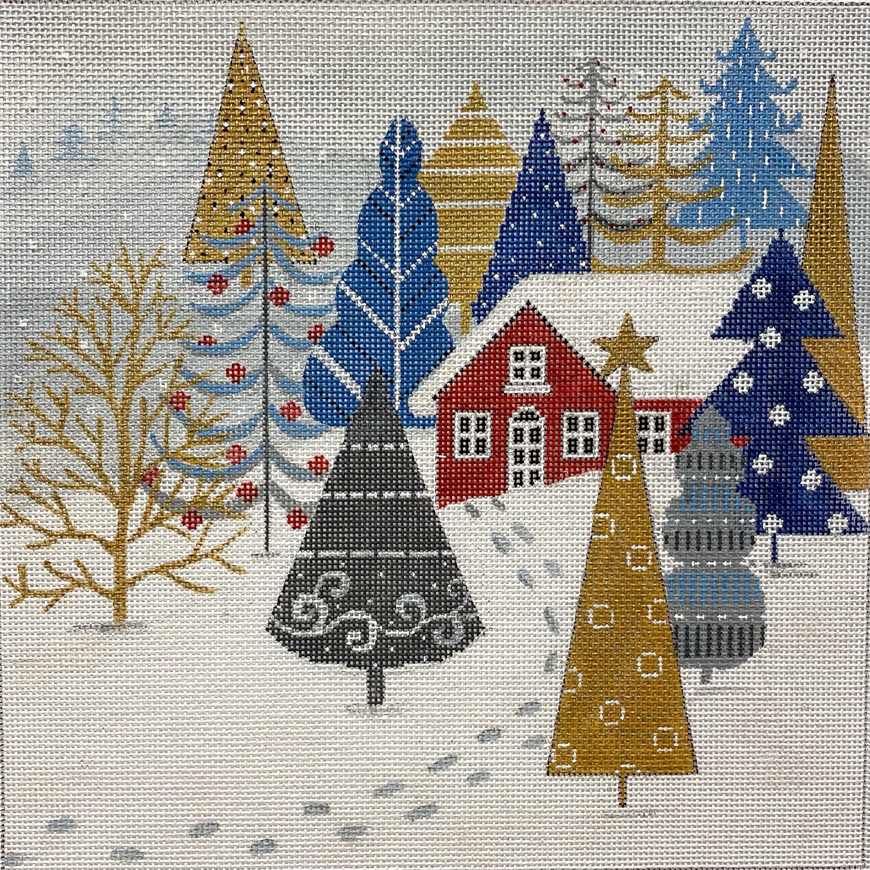 Alice Peterson Stitch-Ups Christmas Tree Needlepoint Ornament Kit
