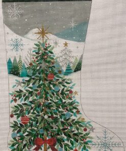 Christmas Tree w/Red Bow Stocking