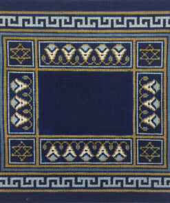 Blue Floral Geometric Tallis