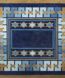 S Border Blue Tallis