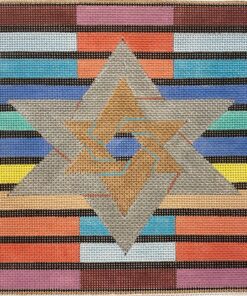 Mulitcolor Stripes Double Star Teffillin