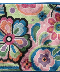 Pastel Floral on Stripes