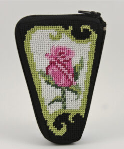 Pink Rose On Black