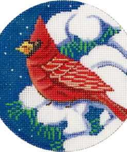 Cardinal in Tree Ornament