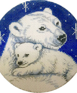 Mama and Cub Polar Bears Ornament