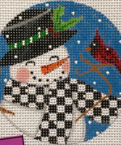 Snowman and Cardinal