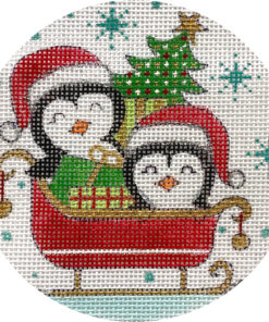Penguins in Sled