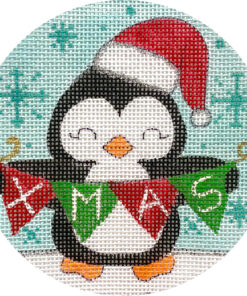 Penguin in Christmas Sled