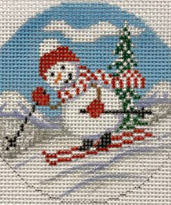 Skiing Snowman
