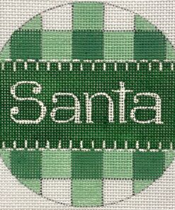 Santa - Green Gingham