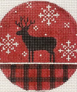 Deer and Red Plaid