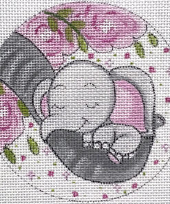 Baby Elephant w/ Flowers Girl