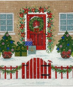 Holiday House with Red Fence