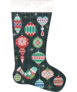 Partridge and Ornaments Stocking