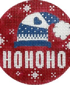 Blue Winter Hat - Ho Ho Ho