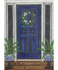 Ferns and Blue Door