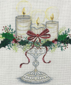 Candle on Cake Plate