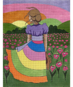 Girl in Flower Field