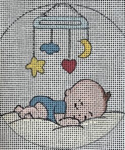 Baby Boy Sleeping Ornament