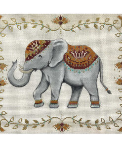 Floral and Grey Elephant