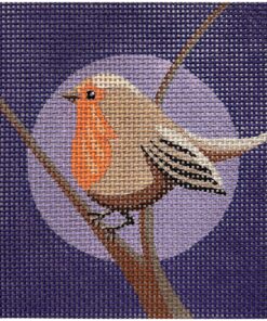 Brown Bird on Purple