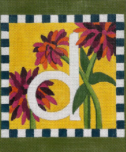 Floral Letter D