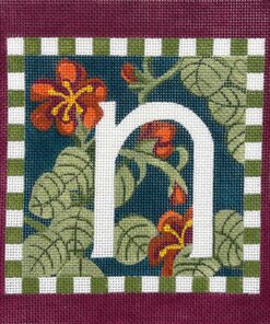 Floral Letter N