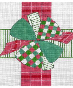 Pink and Green Bow
