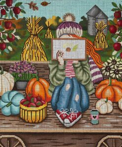 Stitching Girl Fall