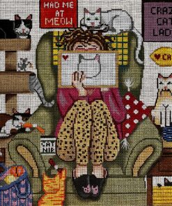 Stitching Girl - Crazy Cat Lady