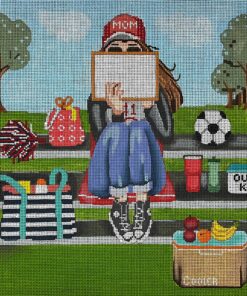 Stitching Girl Soccer Mom
