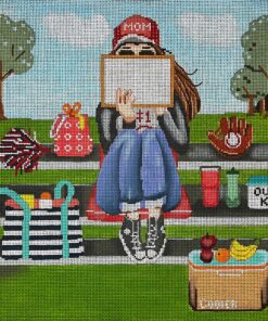 Stitching Girl Baseball Mom