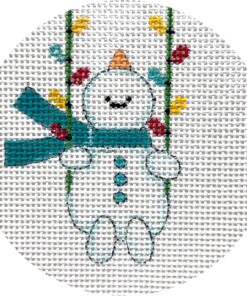 Snowman on Swing