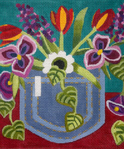 Flowers in Denim Pocket