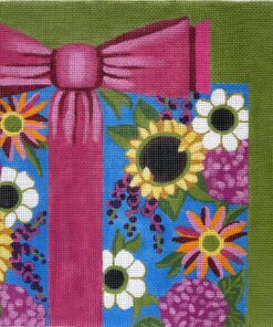 Floral Gift with Pink Bow