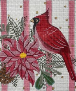 Cardinal with Pink Stripes