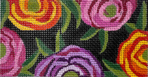 Floral Black Clutch Insert