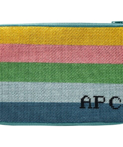Striped Monogram Purse