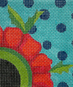 Red Flower On Dots