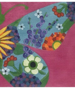 Half Floral Butterfly - Pink