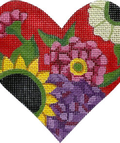 Red Floral Heart