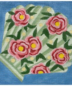 Green Floral Shell