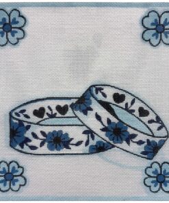 Blue Delft Rings