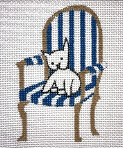 Pup on Strip Chair