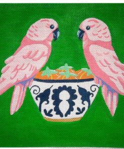 Pink Parakeet Pair